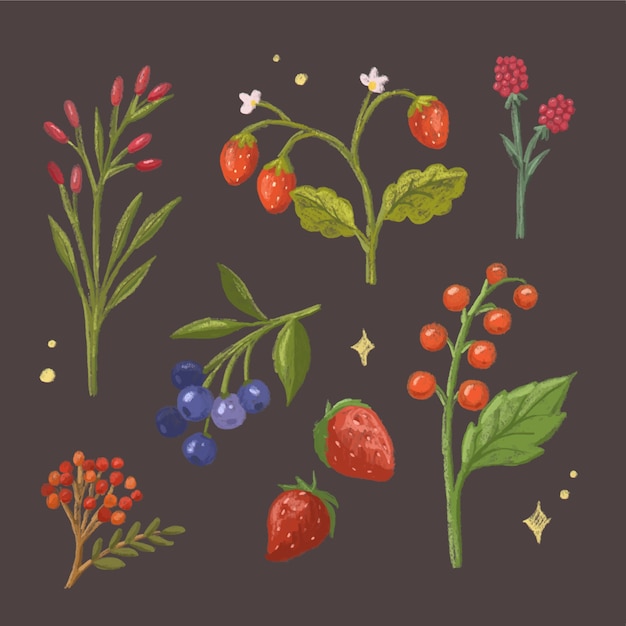 Ręcznie rysowane ilustracja kredą
