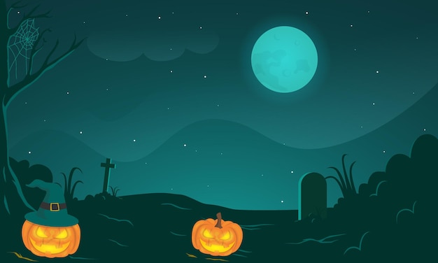 Ręcznie Rysowane Ilustracja Tła Halloween