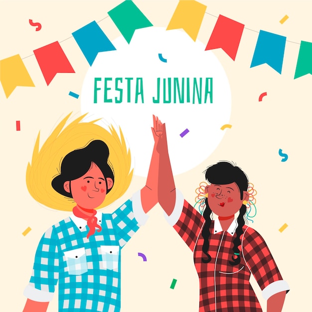 Ręcznie Rysowane Kolekcja Festa Junina