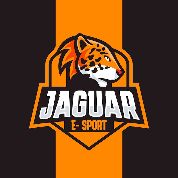 Plik wektorowy ręcznie rysowane logo jaguara