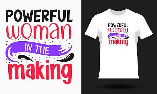 Plik wektorowy ręcznie rysowane napis projekt koszulki na dzień kobiet