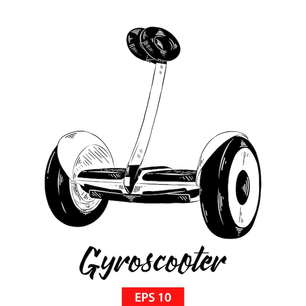 Ręcznie rysowane szkic gyroscooter