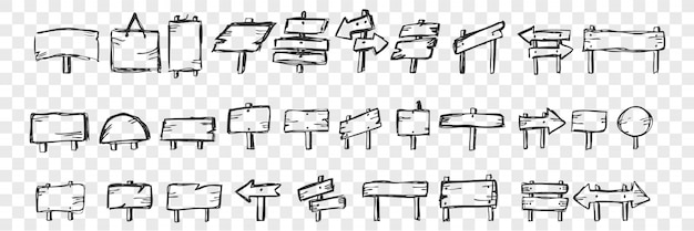 Ręcznie rysowane tabletki doodle zestaw