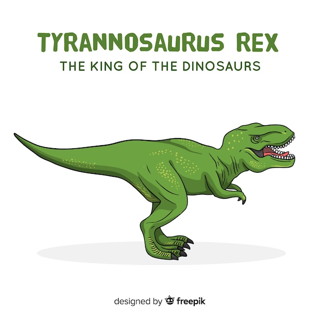 Ręcznie Rysowane Tła T-rex