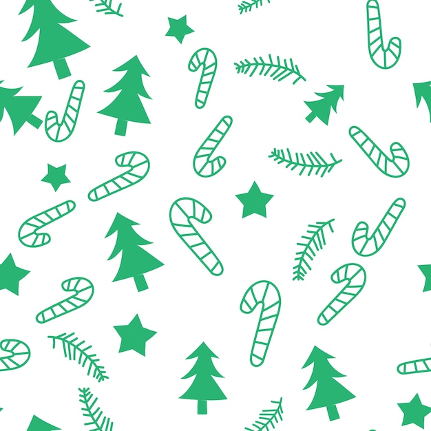 Ręcznie rysowane tła z christmas wzór