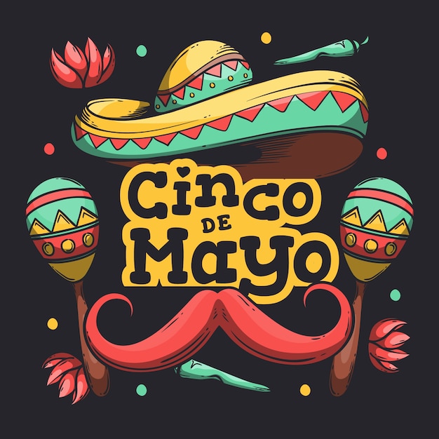 Ręcznie Rysowane Wydarzenie Cinco De Mayo