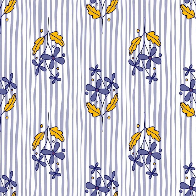 Ręcznie rysowane wzór kwiatowy wzór w stylu vintage Ręcznie rysowane elegancka tapeta botaniczna