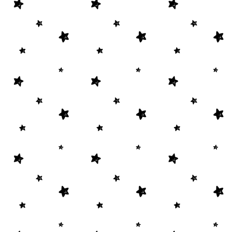Wektor ręcznie rysowane wzór z gwiazdami w stylu doodle papier pakowy ilustracji wektorowych