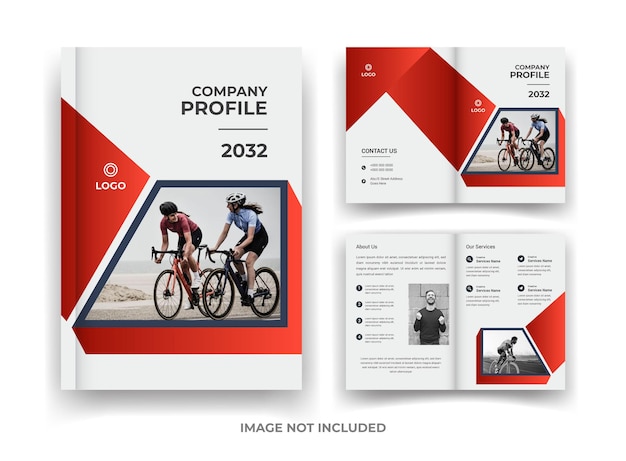 Red And Black 04 Page Business Brochure Design I Raport Roczny Oraz Szablon Magazynu