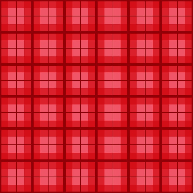 Red Christmas Tartan Vintage Background