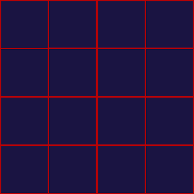 Red Grid Square Royal Blue Background