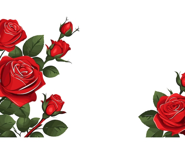 Plik wektorowy red rose sticker vector illustration editable file lub eps