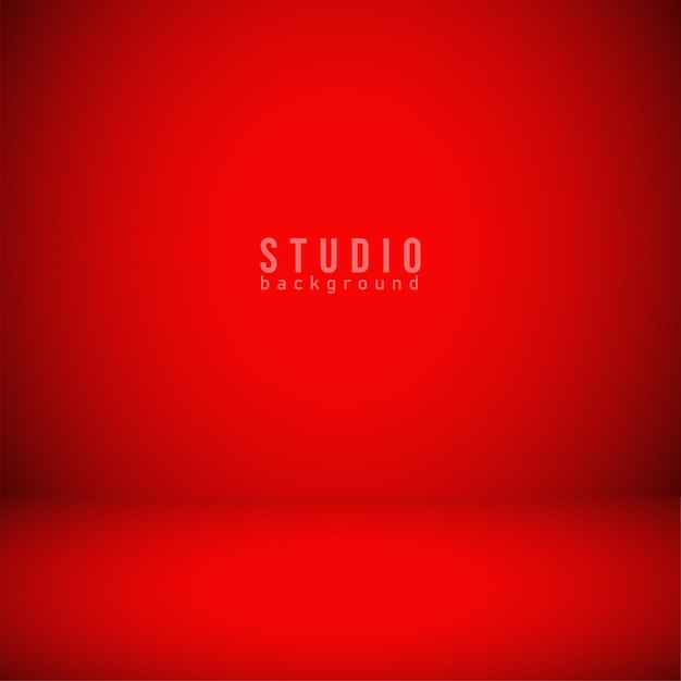 Red Studio Pusty Pokój Gradientu