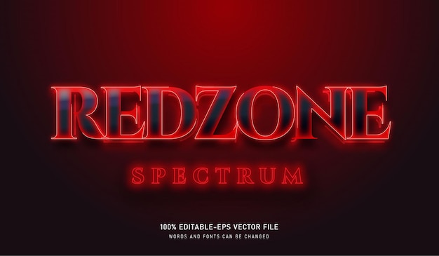 REDZONE SPECTRUM Efekt tekstowy