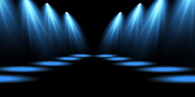 Plik wektorowy reflektory wektorowe efekty świetlne sceny efekt światła świecącego ilustracja wektorowa