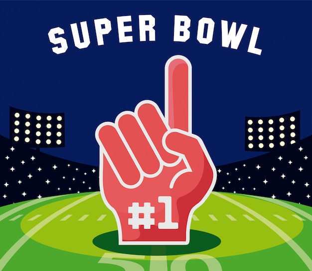 Rękawica Super Bowl Nad Polem