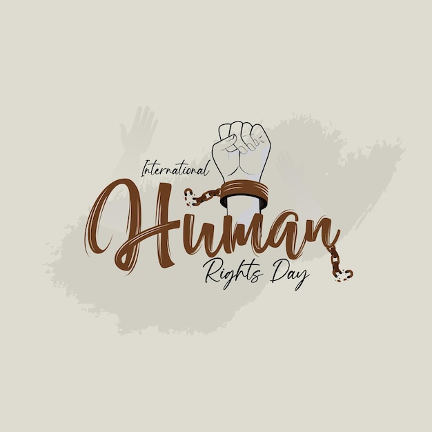Plik wektorowy reklamy kreatywne z okazji dnia praw człowieka