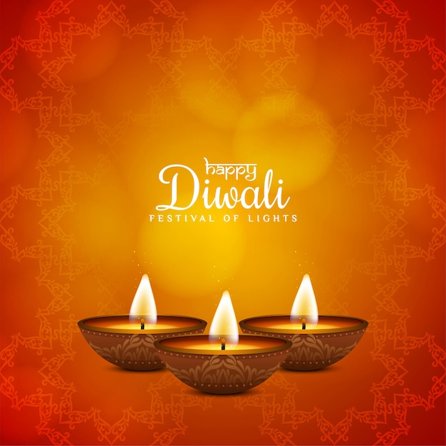 Religijne Szczęśliwe Diwali Jasne