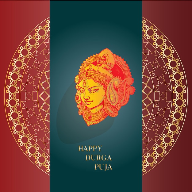 Religijny festiwal hinduski Happy Navratri tradycyjny i BEZPŁATNY VICTOR
