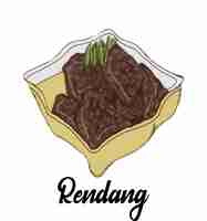 Plik wektorowy rendang