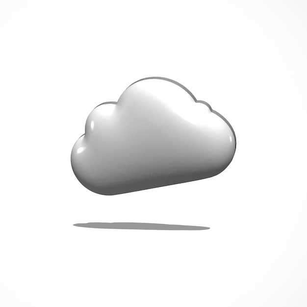 Plik wektorowy renderowanie ikon 3d w chmurze