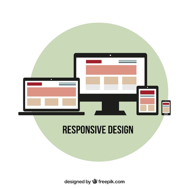 Plik wektorowy responsive web design