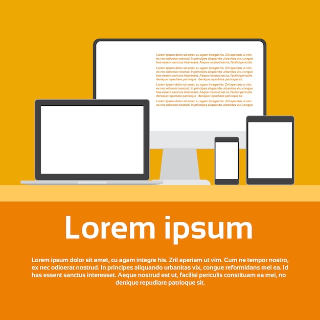 Responsywny projekt Tablet na telefon komórkowy