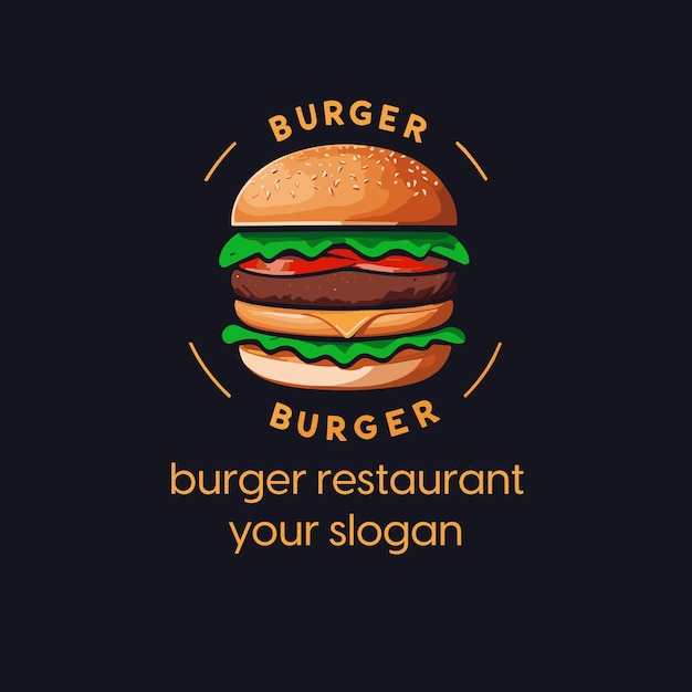 Restauracja Fast Food Z Logo Burgera