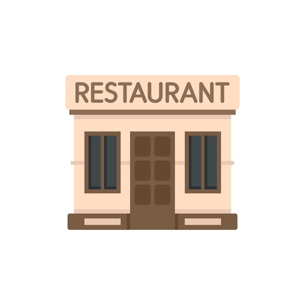 Plik wektorowy restauracja ikona płaski wektor jedzenie kawiarnia obiad danie na białym tle