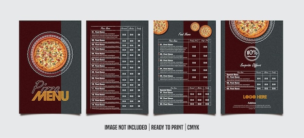 Restauracja menu szablon
