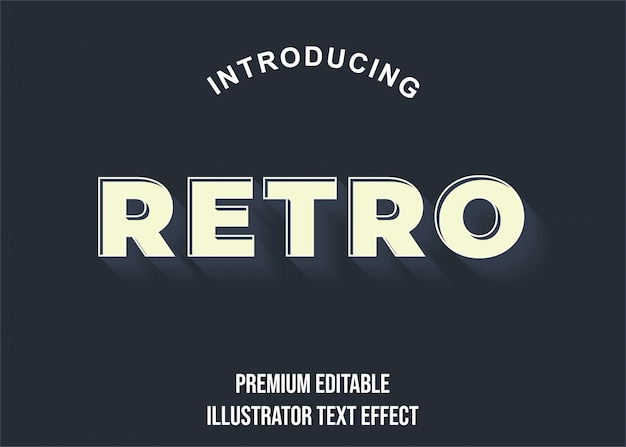 Retro - Efekty Czcionki W Starym Stylu Tekstowym 3d