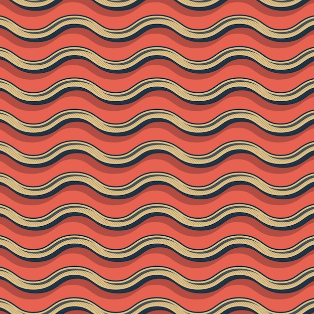 Retro fale wzór, abstrakcyjne tło geometryczne w stylu lat 80-tych, 90-tych. Geometryczna prosta ilustracja