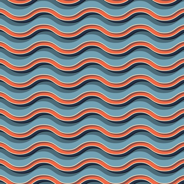 Retro fale wzór, abstrakcyjne tło geometryczne w stylu lat 80-tych, 90-tych. Geometryczna prosta ilustracja