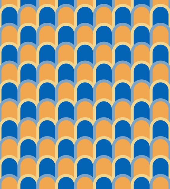 Retro geometryczny abstrakcyjny wektor bezszwowy wzór tła