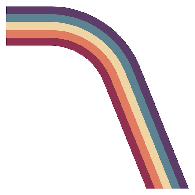 Retro groovy lined