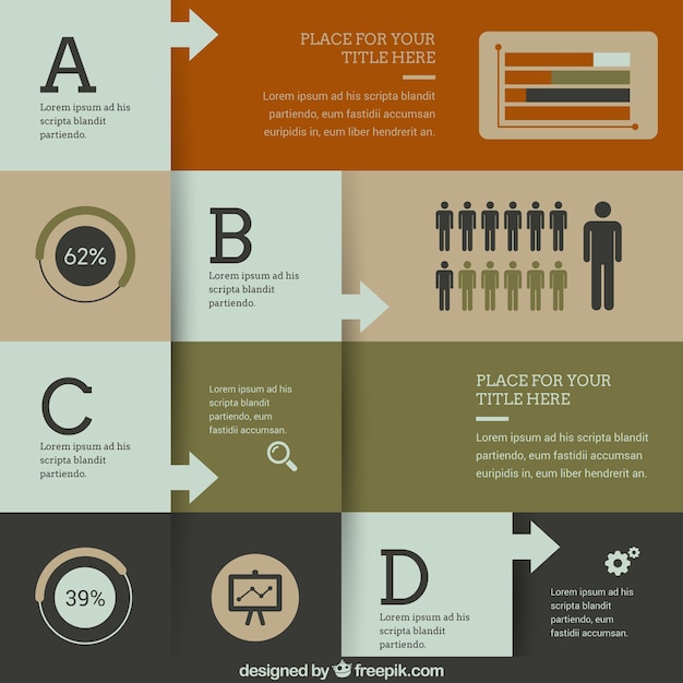 Plik wektorowy retro infografika