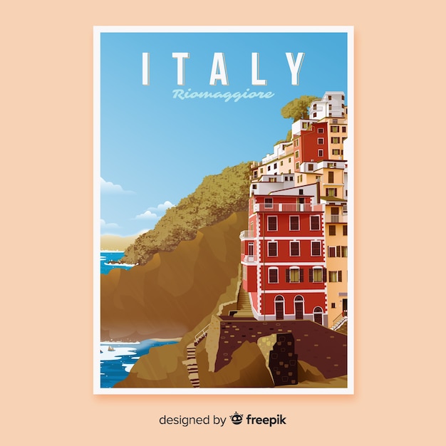 Retro Plakat Promocyjny Włoch
