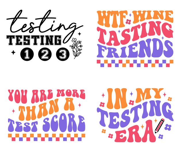 Retro Testing Svg Design i testowanie Svg Design