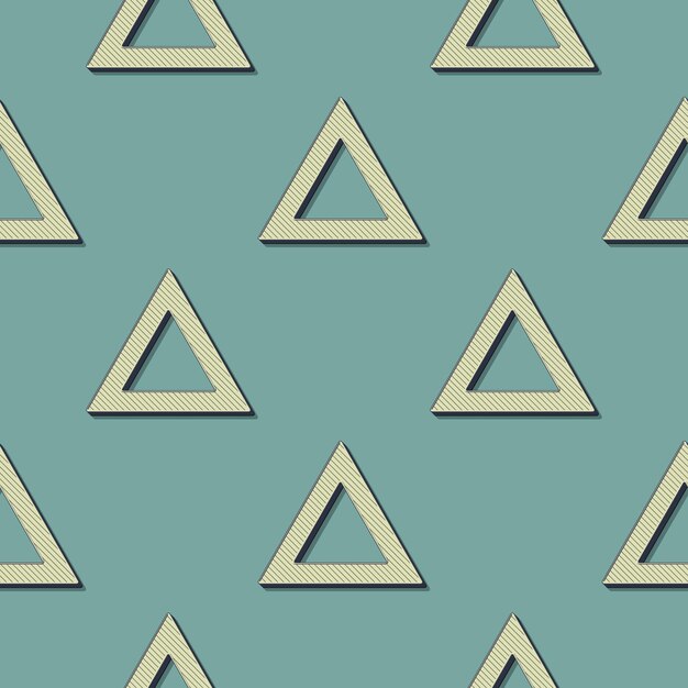 Retro trójkąty wzór, abstrakcyjne tło geometryczne w stylu lat 80-tych, 90-tych. Geometryczna prosta ilustracja
