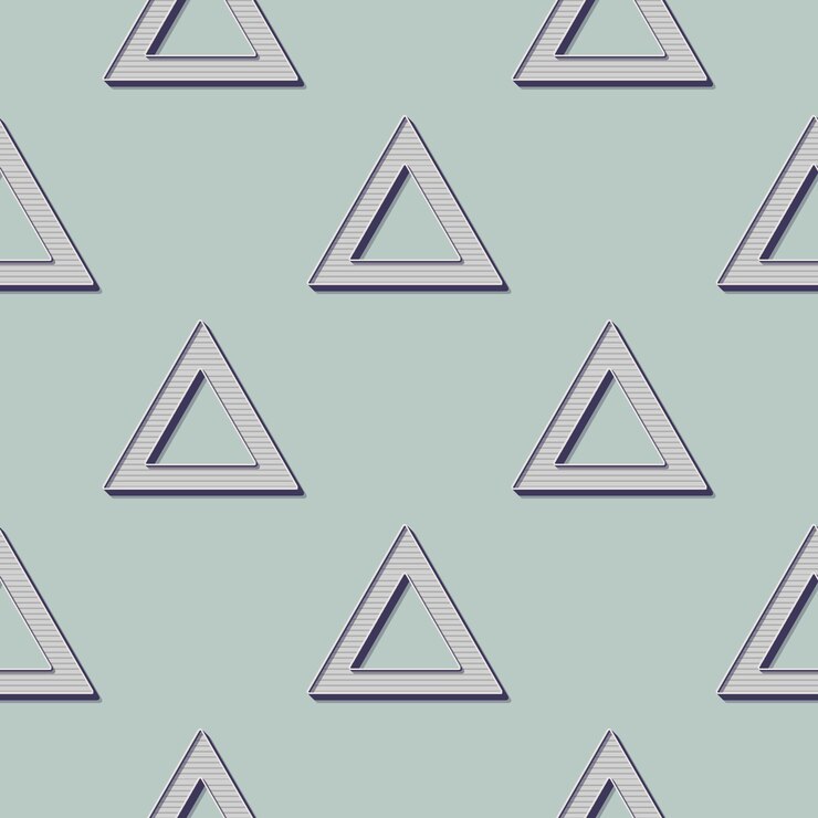 Wektor retro trójkąty wzór, abstrakcyjne tło geometryczne w stylu lat 80-tych, 90-tych. geometryczna prosta ilustracja