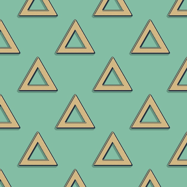 Retro trójkąty wzór, abstrakcyjne tło geometryczne w stylu lat 80-tych, 90-tych. Geometryczna prosta ilustracja