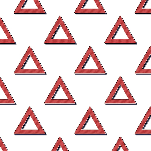 Retro trójkąty wzór, abstrakcyjne tło geometryczne w stylu lat 80-tych, 90-tych. Geometryczna prosta ilustracja