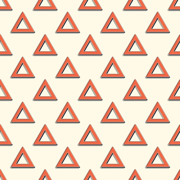 Retro trójkąty wzór, abstrakcyjne tło geometryczne w stylu lat 80-tych, 90-tych. Geometryczna prosta ilustracja