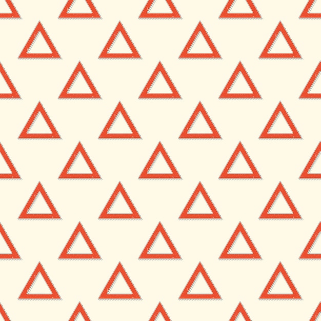 Retro trójkąty wzór, abstrakcyjne tło geometryczne w stylu lat 80-tych, 90-tych. Geometryczna prosta ilustracja
