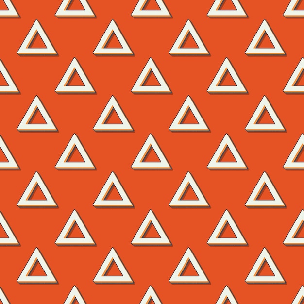 Retro trójkąty wzór, abstrakcyjne tło geometryczne w stylu lat 80-tych, 90-tych. Geometryczna prosta ilustracja