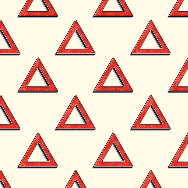 Retro trójkąty wzór, abstrakcyjne tło geometryczne w stylu lat 80-tych, 90-tych. Geometryczna prosta ilustracja