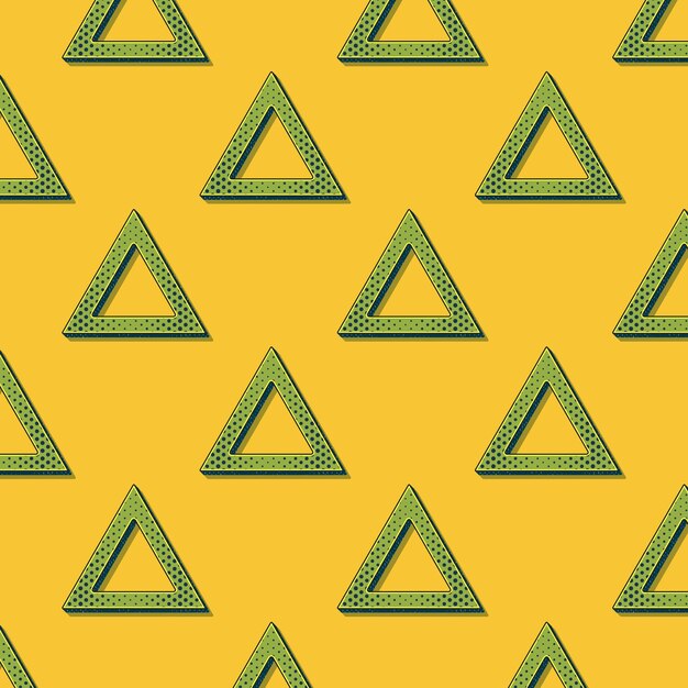Retro trójkąty wzór, abstrakcyjne tło geometryczne w stylu lat 80-tych, 90-tych. Geometryczna prosta ilustracja