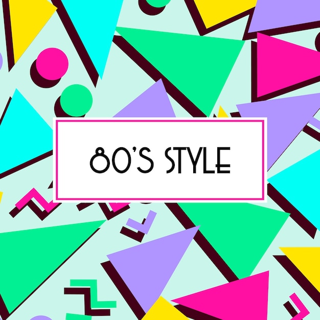 Retro vintage lat 80-tych lub 90-tych moda styl abstrakcyjny wzór tła. Dobry do projektowania tkanin tekstylnych, papieru do pakowania i tapet na strony internetowe. Ilustracja wektorowa.
