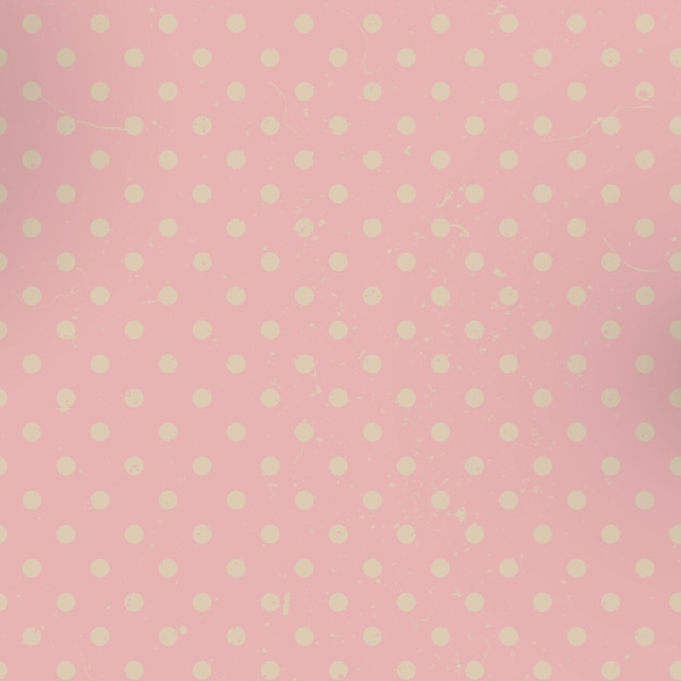 Plik wektorowy retro vintage pink polka dot teksturowany wzór popularny modny design do zawijania stron internetowych