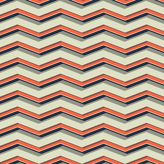 Retro wzór zygzak, abstrakcyjne tło geometryczne w stylu lat 80-tych, 90-tych. Geometryczna prosta ilustracja
